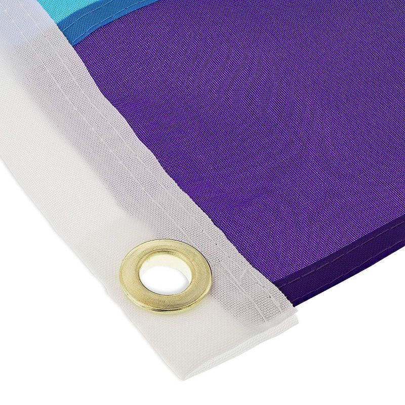 Juvale Pleated Rainbow Flag, LGBTQ Accessories, Pride Decorations(4 x 2 Feet)