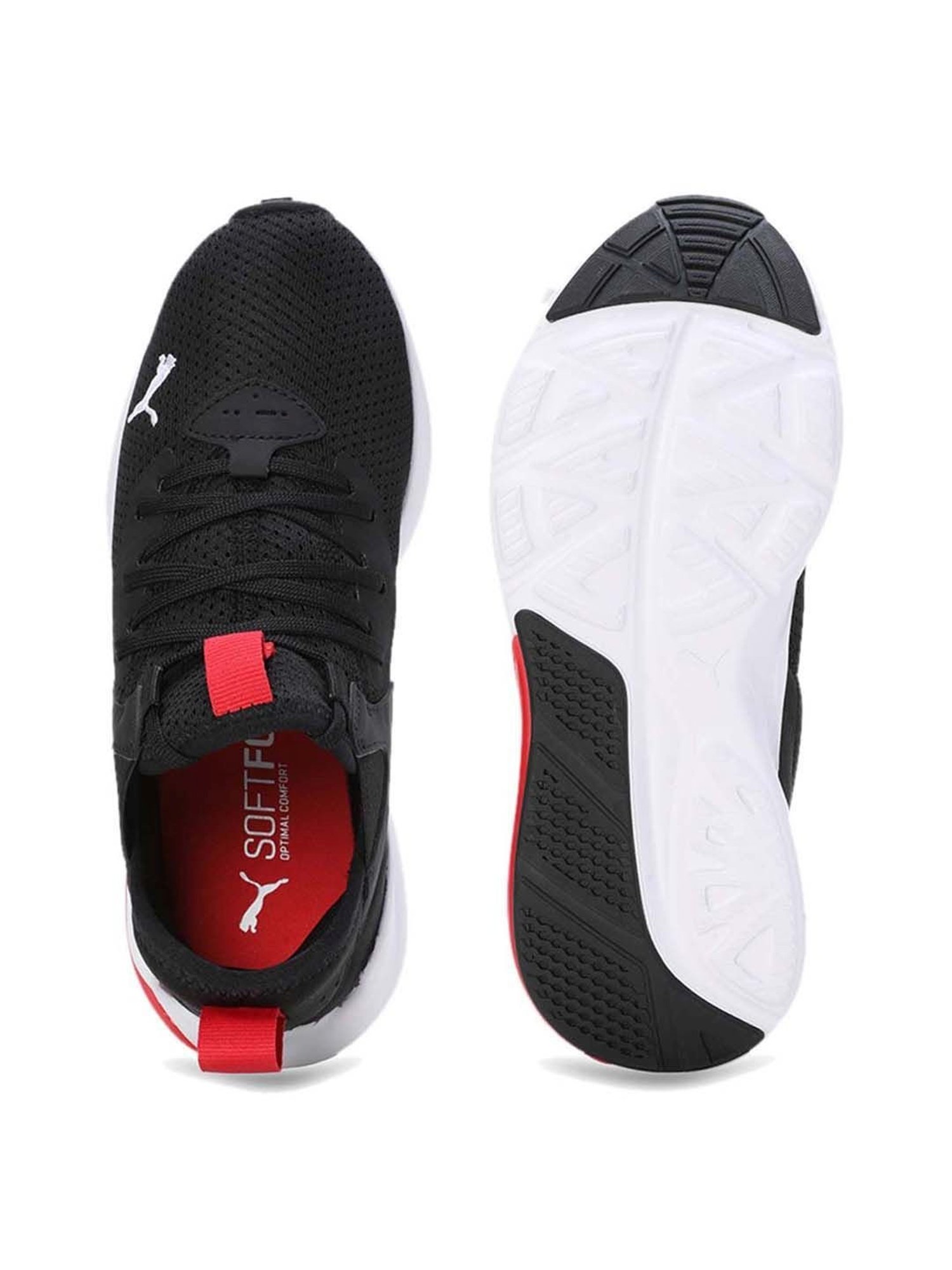 Asian Kids Core Black Running Shoes