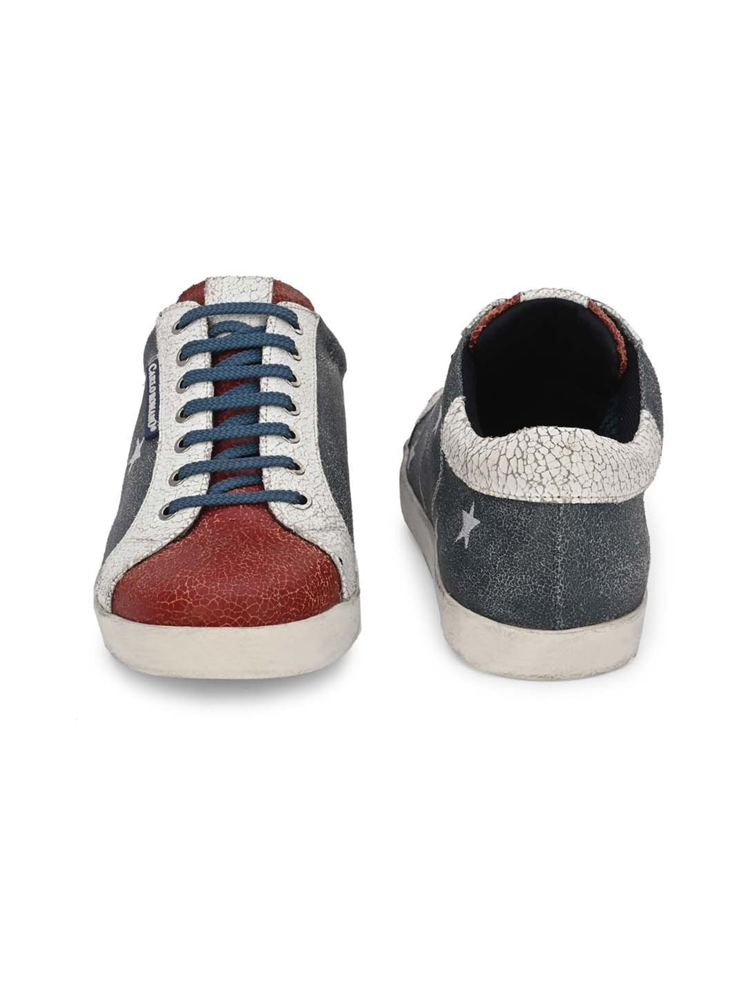 Carlo Romano Men's Blue Casual Sneakers