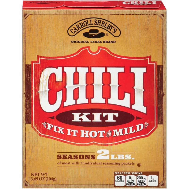 Carroll Shelby's Chili Kit - 3.65oz
