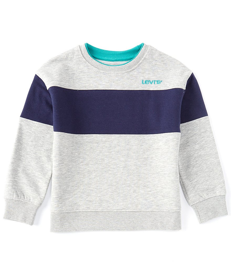 Levi's&reg; Little Boys 4-7 Long-Sleeve Color Block Fleece Sweatshirt