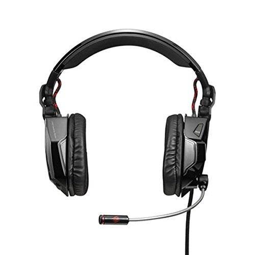 mad catz f.r.e.q.5 stereo gaming headset for pc and mac, gloss black