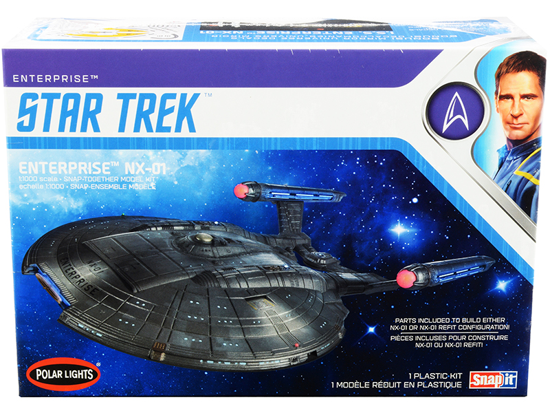 Skill 2 Model Kit U.S.S. Enterprise NCC-1701-C Space Ship "Star Trek: The Next Generation" (1987) TV Series 1/1400 Scale Model by AMT