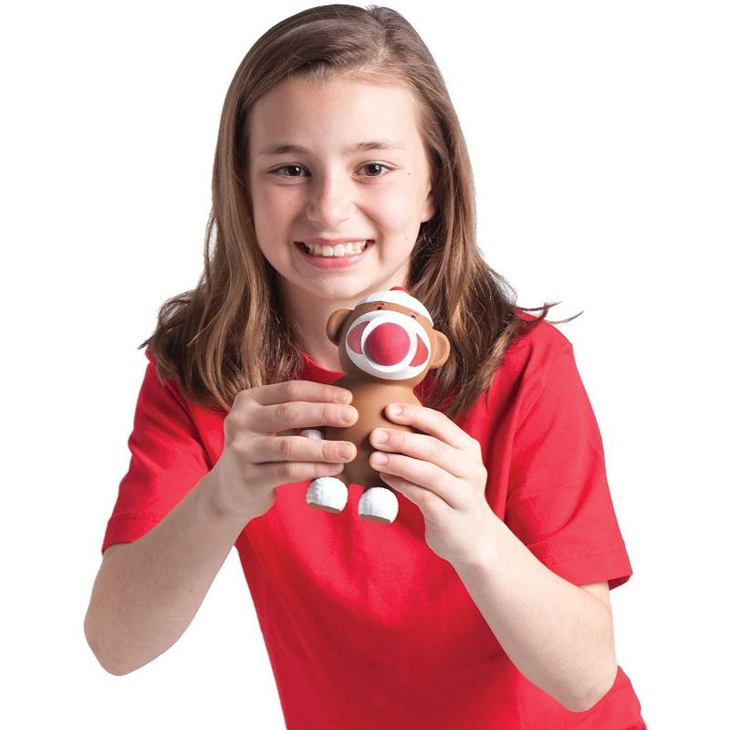 Hog Wild Sock Monkey Popper Toy, Shoots Foam Balls!