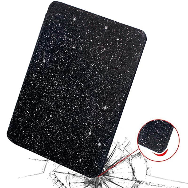 Case for All New Kindle 10th 2019 EReader Sparkle Leather Slim Fit Smart Simple Elegant Case Cover for Kindle 2019 6inch Glitter Black