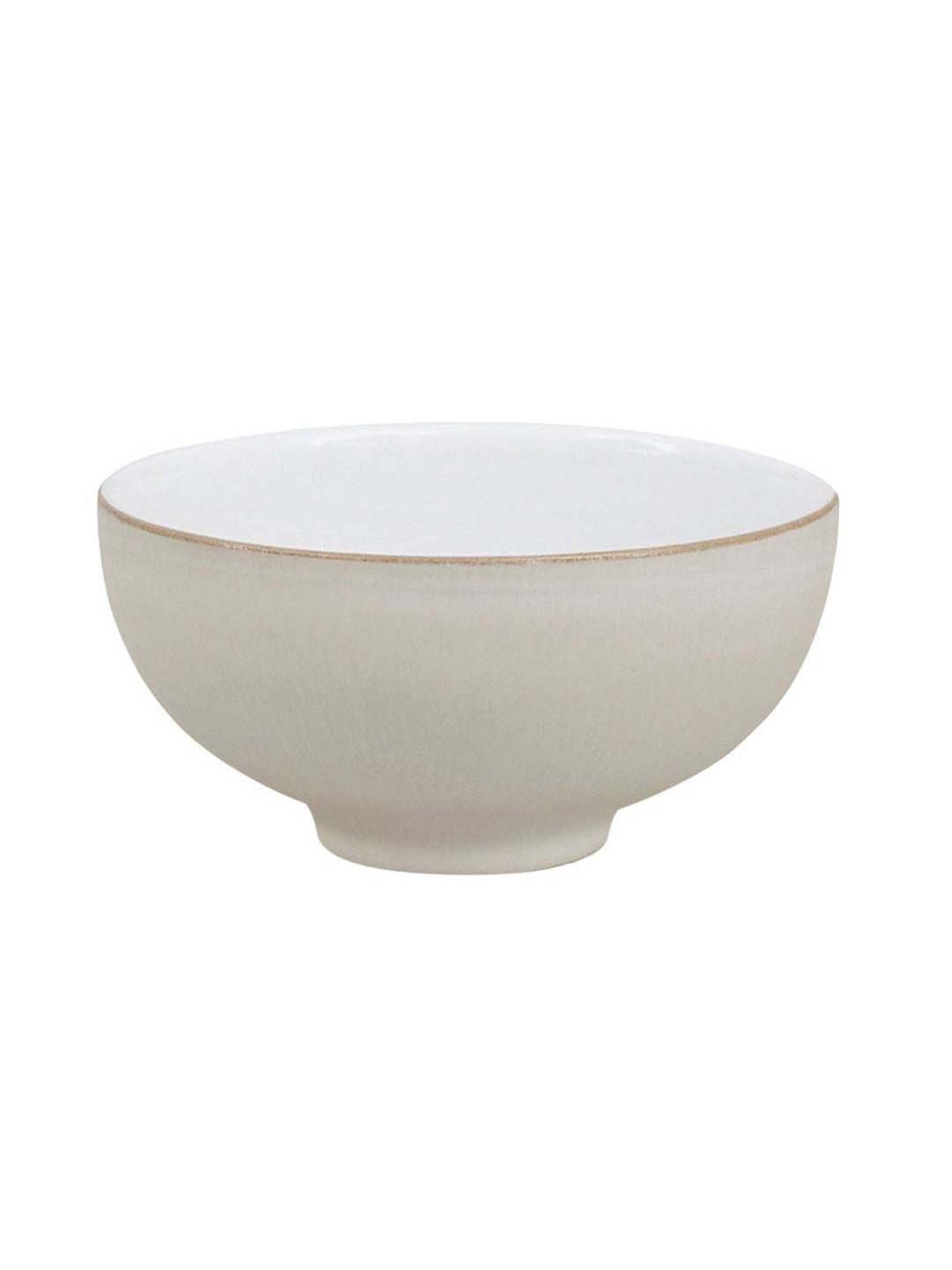 DENBY Natural Canvas Off White Stoneware Rice Bowl (480 ml) - Set of 1