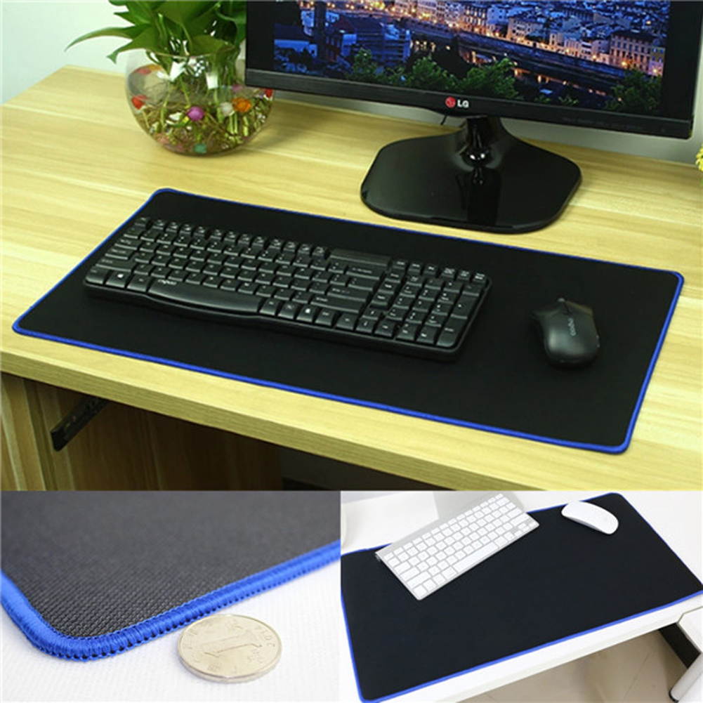 Intsupermai PC Computer Mouse Pad Mat Laptop Computer Rubber Game Mouse Pad Mat 600*300*2mm