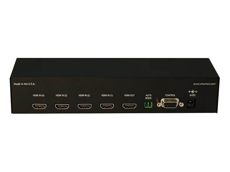 Smartavi HDNET-4PS 4x1 HDMI Automatic Switch. Includes: [HDN-4P and PS5VD2A]