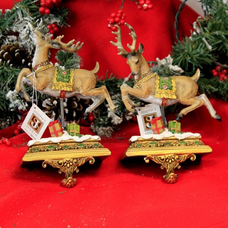 Christmas 6.5" Deer Stocking Holders Joseph's Studio  -  Stocking Holders