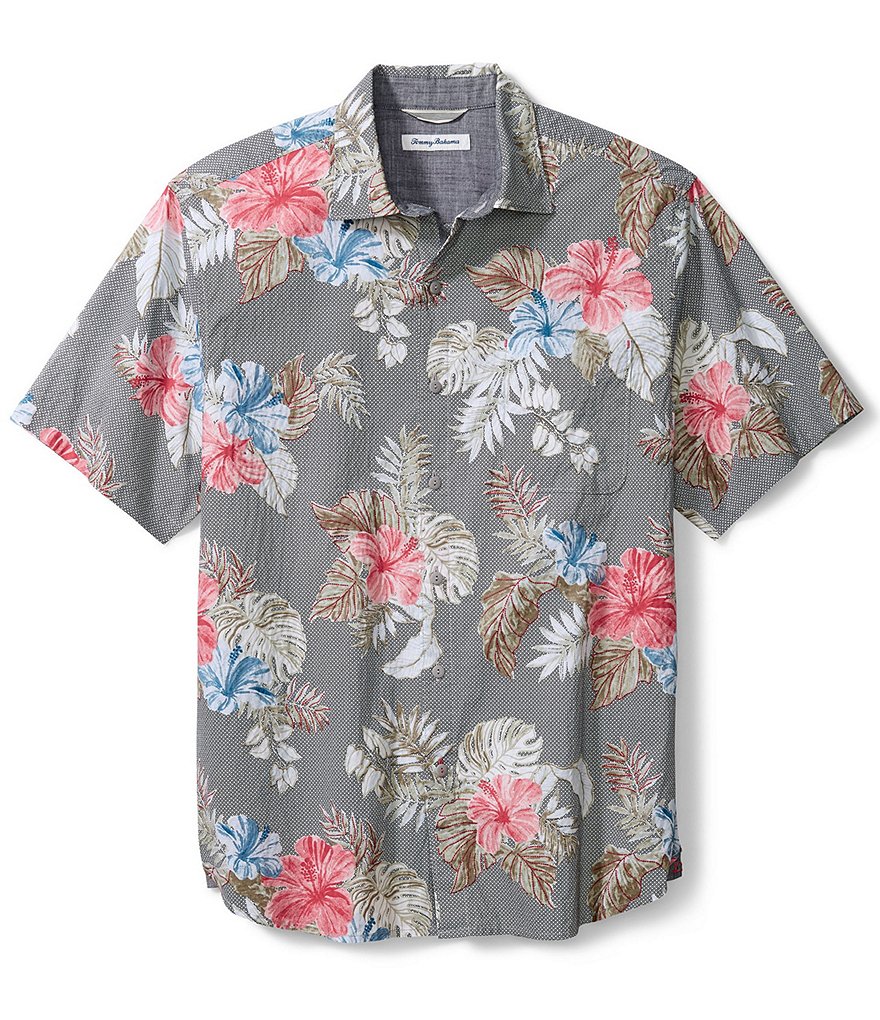 Tommy Bahama Big & Tall Bora Bora Floral Short-Sleeve Woven Shirt