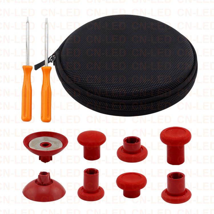 8 Pcs Replacement Swap Magnetic thumbsticks Fits for PS4 DualShock 4 Controller Xbox One Elite Controller Xbox One Controller - Red