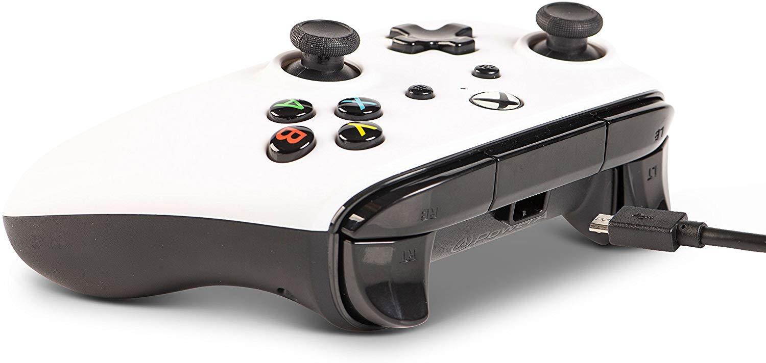 powera enhanced wired controller for xbox one  white
