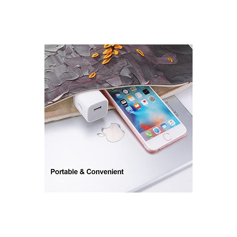 Single Port USB Charger, 1A 5V Wall Plug USB Power Adapter 5 Pack for Phone 12/11/X/8/7/6S/6S/6Plus/6/5S/5,Samsung Galaxy S20 Ultra/S10/S9/S8/S7 Edge Note 20/9/8,HTC,Nexus,Moto, BlackBerry,G8
