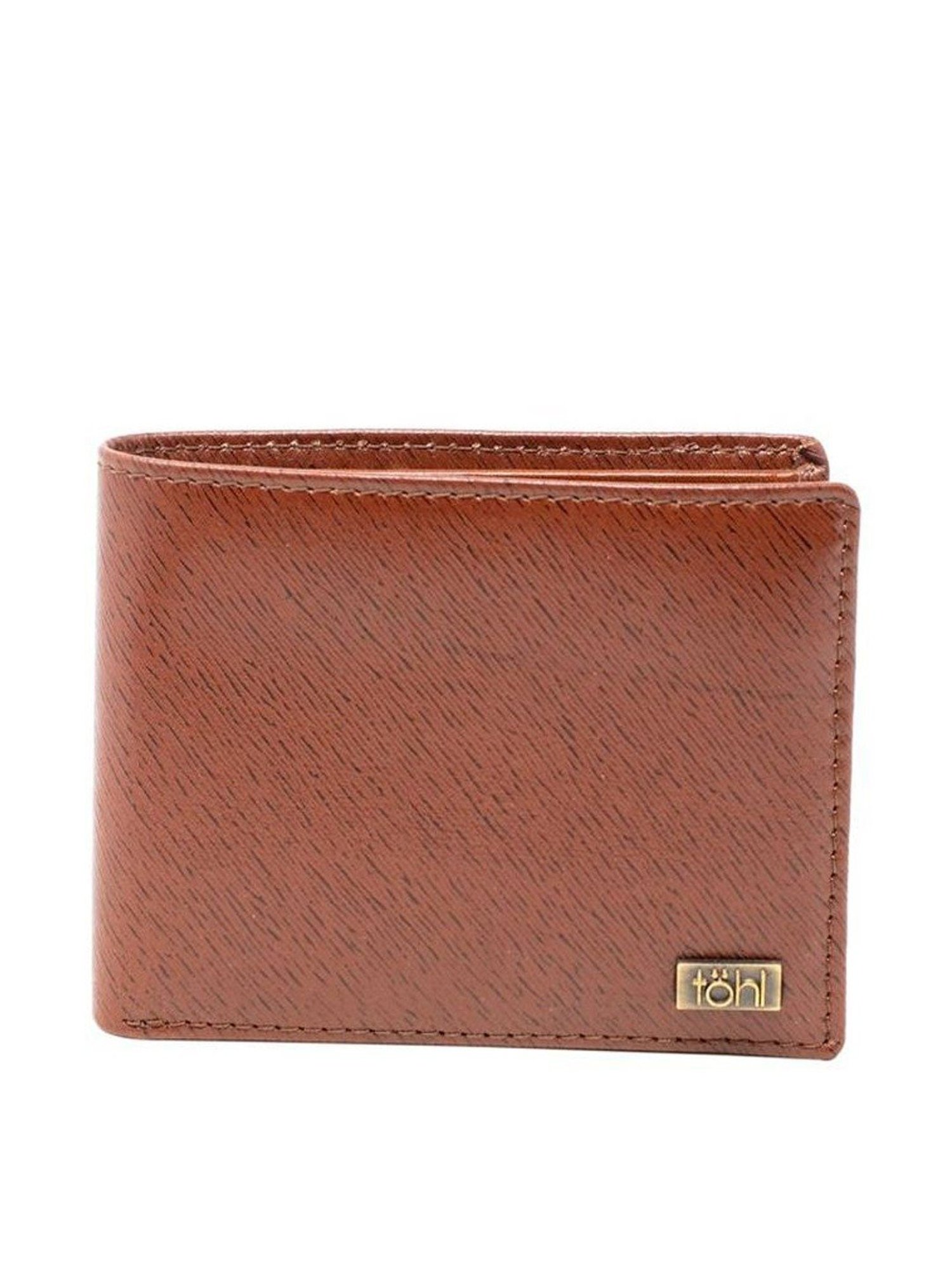 Tohl Tan Casual Leather Bi-Fold Wallet with Card Holder for Men