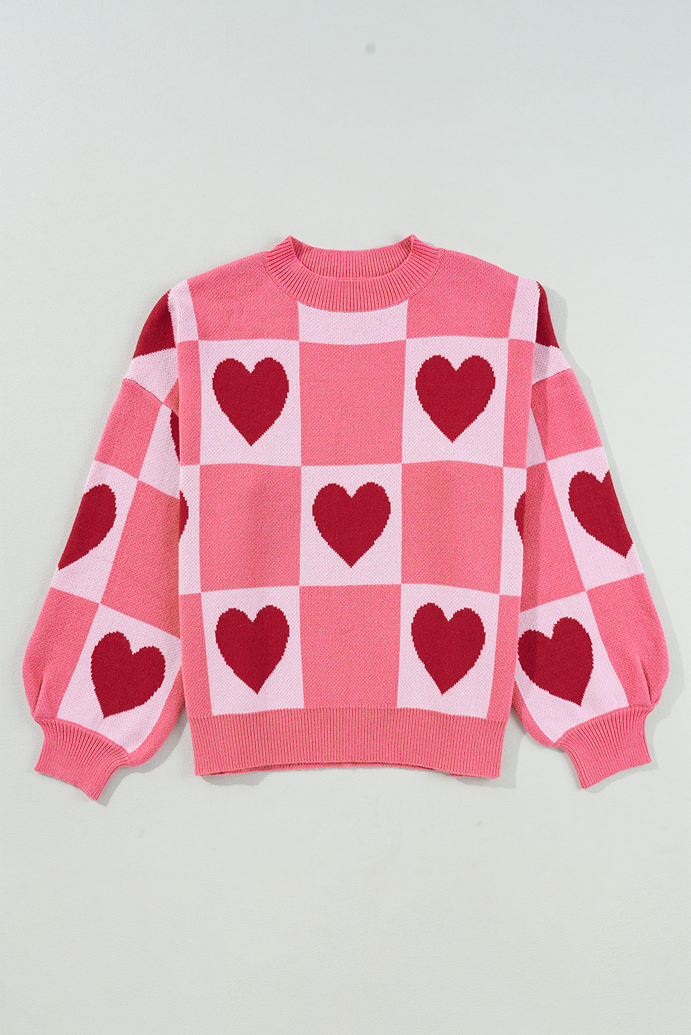 Pink Merry & Bright Pop Up Letter Waffle Knit Sweater