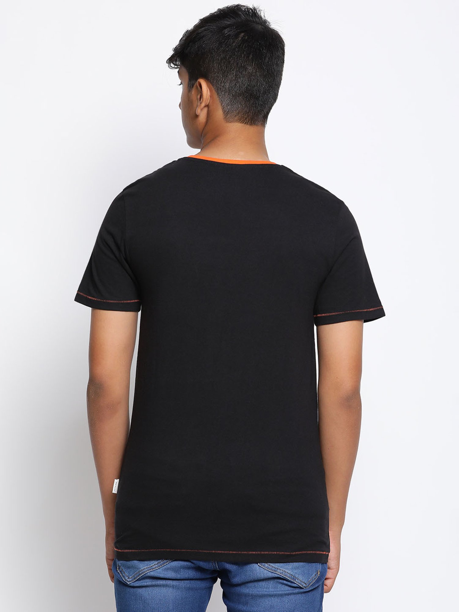 Lil Tomatoes Kids Black Printed T-Shirt