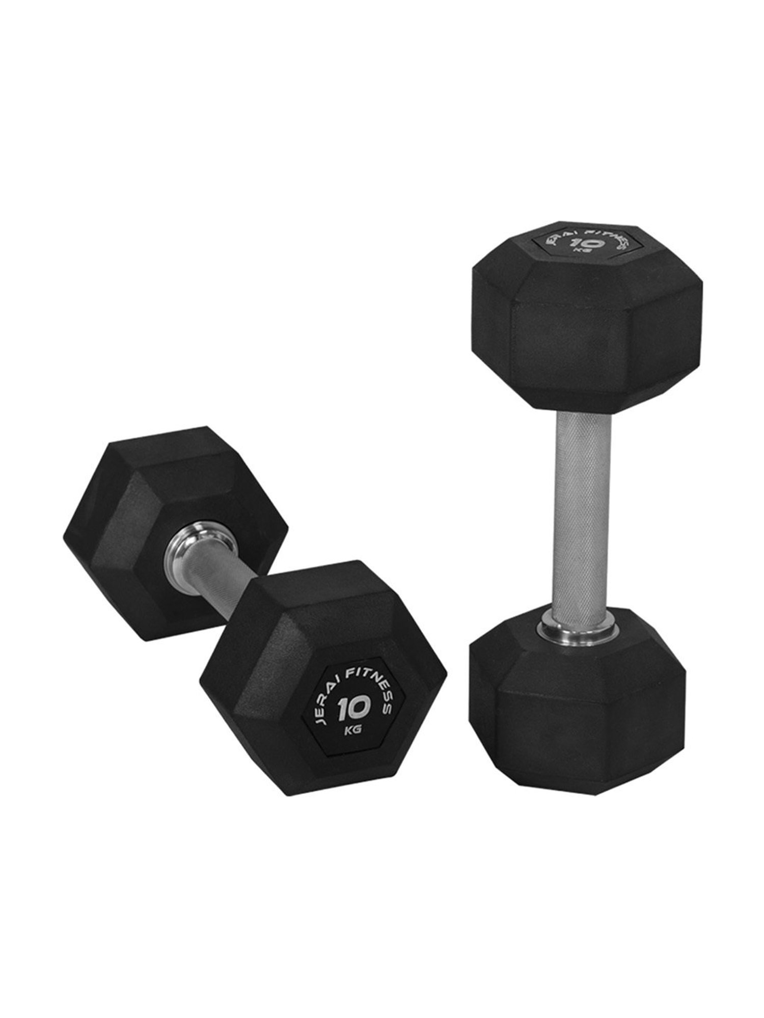 Jerai Fitness JDDK10 Diamond Cut Dumbbells (Black)