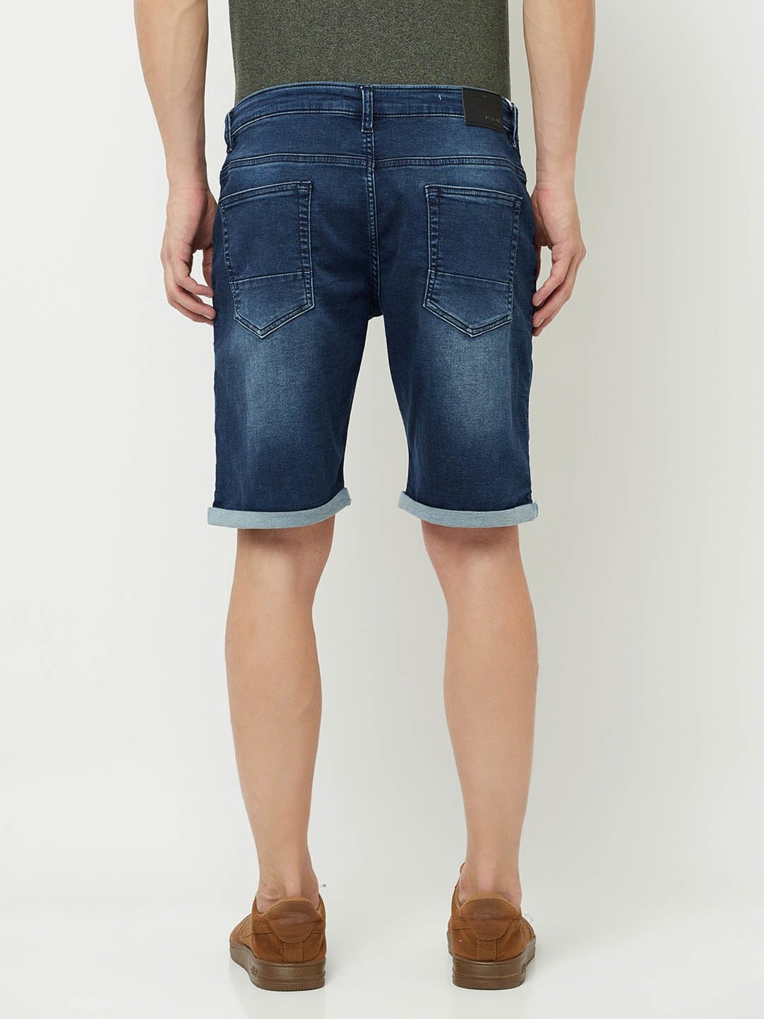 Octave Blue Regular Fit Shorts