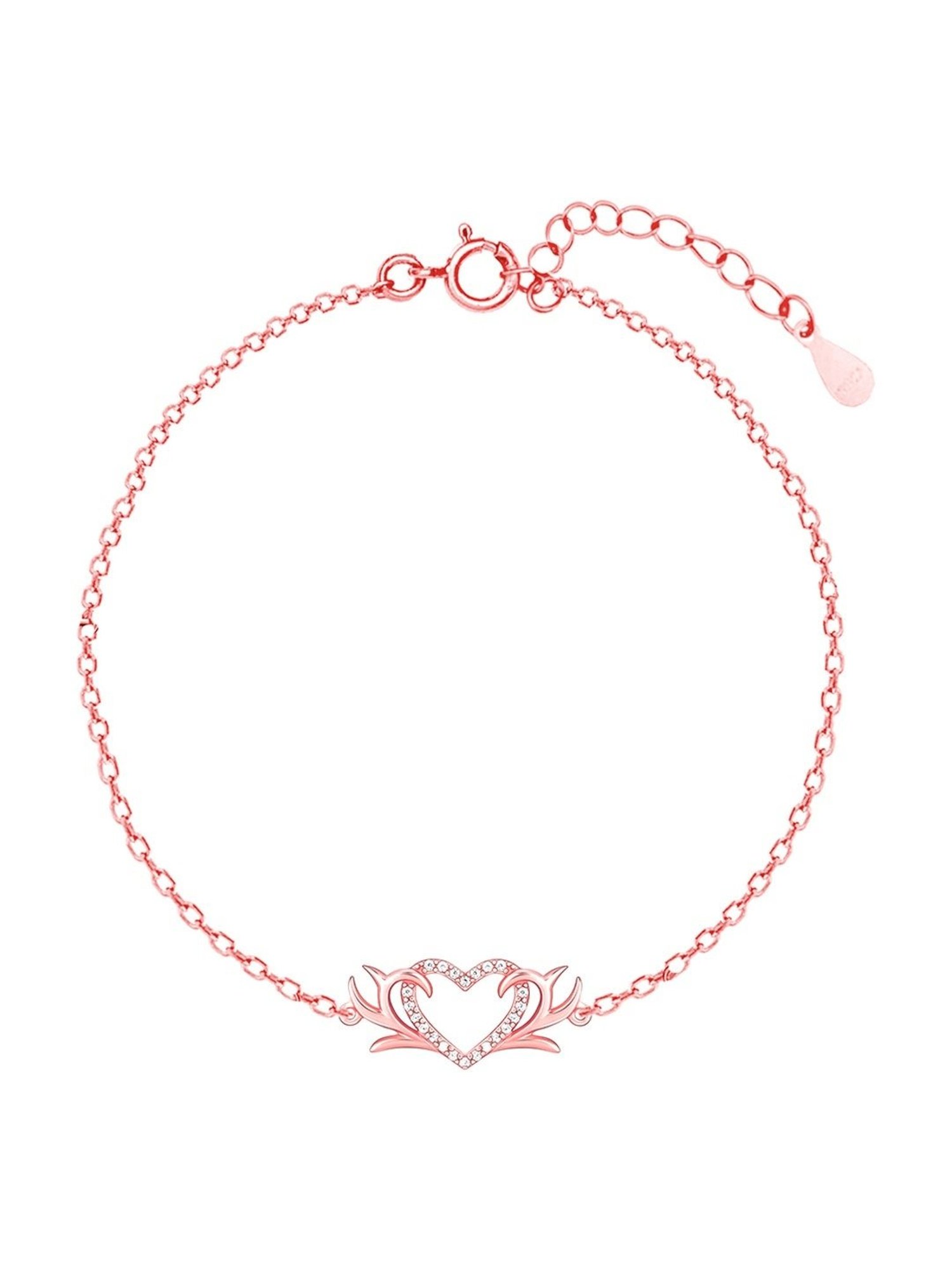 GIVA Love is EveryWhere 92.5 Sterling Silver Intertwined In Love Bracelet for Women & Girls