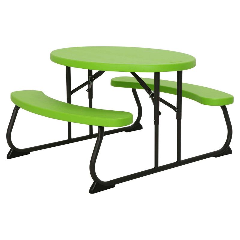 Kids Oval Patio Picnic Table Green - Lifetime