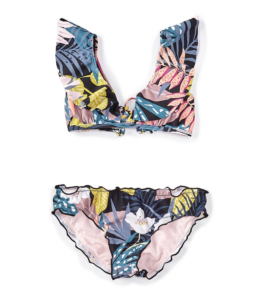 Raisins Big Girls 7-16 Whitehaven Bloom Pali Two-Piece Swimsuit