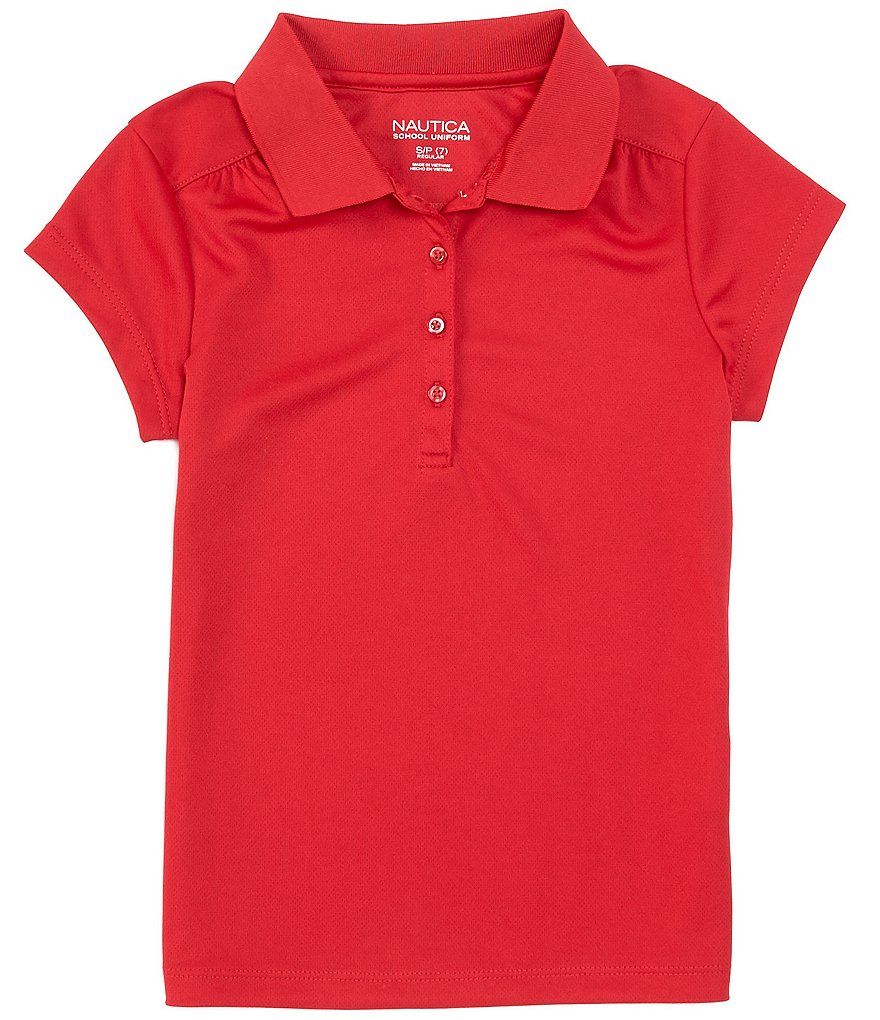 Nautica Big Girls 7-16 Short-Sleeve Performance Polo