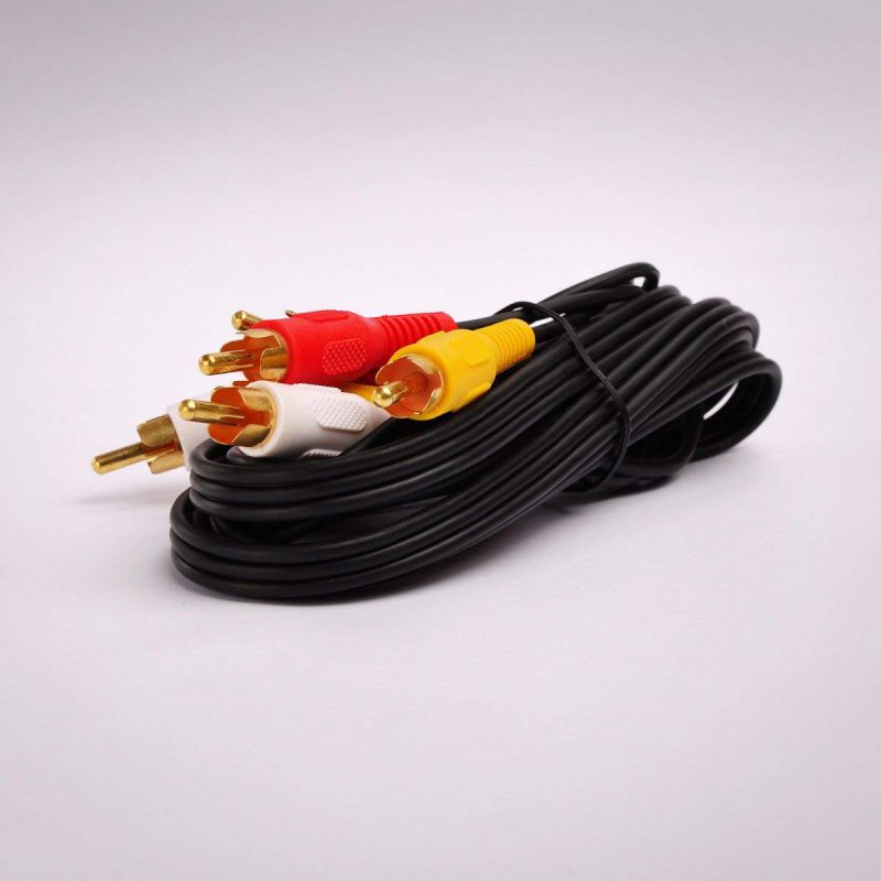 FireFold Composite Cable RCA Audio/Video Cable Gold Plated - Audio Video RCA Stereo Cable 6ft