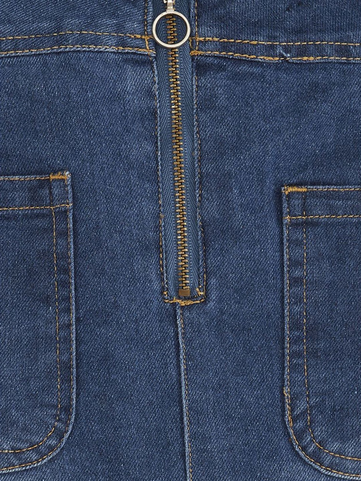 A Little Fable Kids Multicolor Solid Skirt