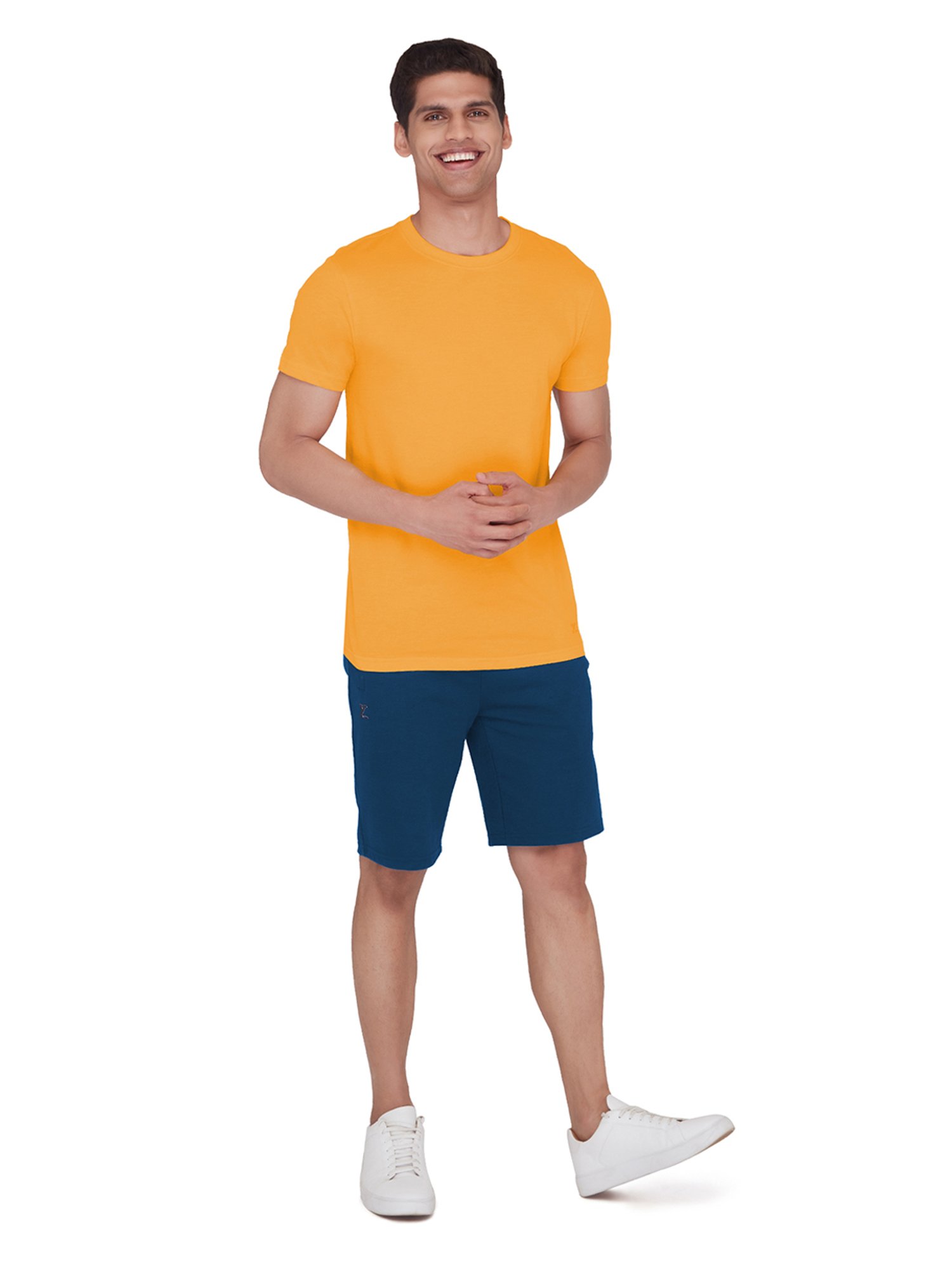 XYXX Orange Round Neck T-Shirt
