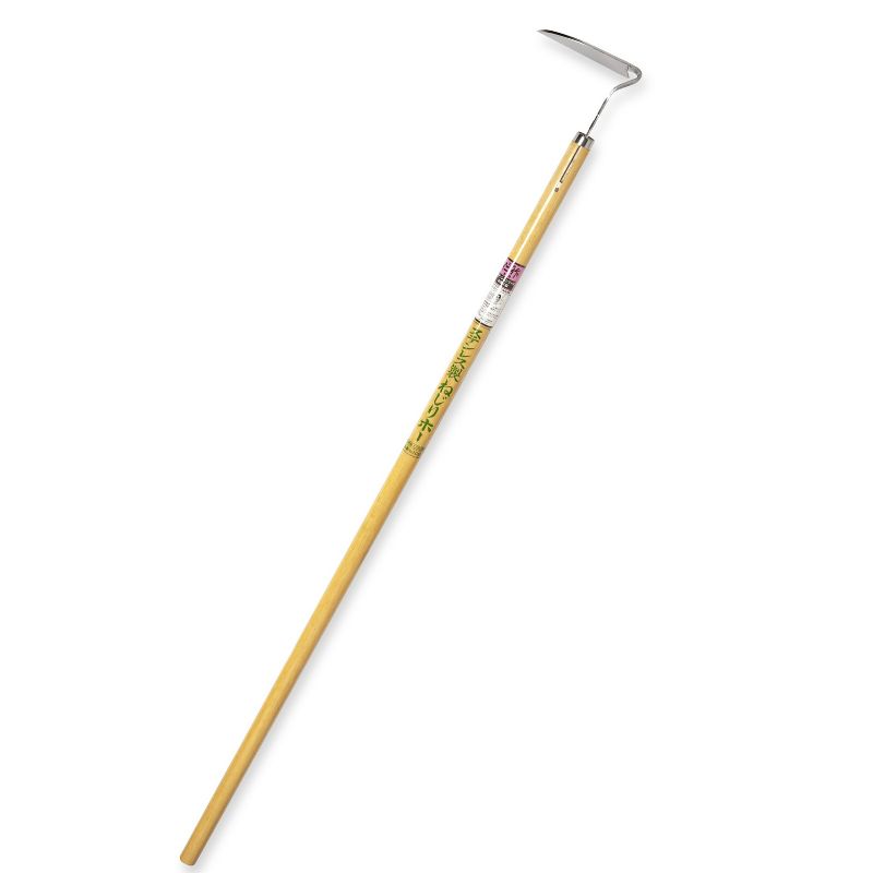 Nisaku NEJIRI Japanese Stainless Steel Long Handle Hoe, 4.5-Inch Blade.