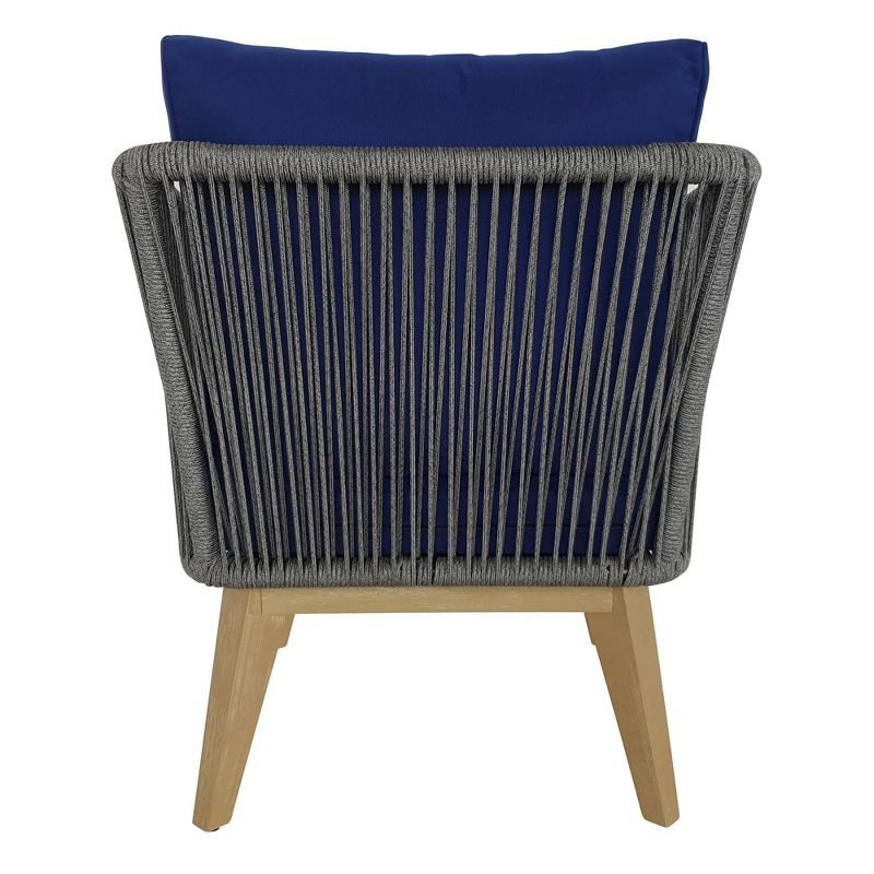 Outdoor 4pc Conversation Set with Cushions - Navy - TK Classics