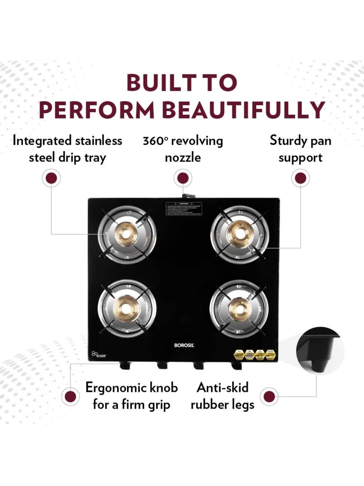 Glen LPG Gas Stoves with 3 Burner