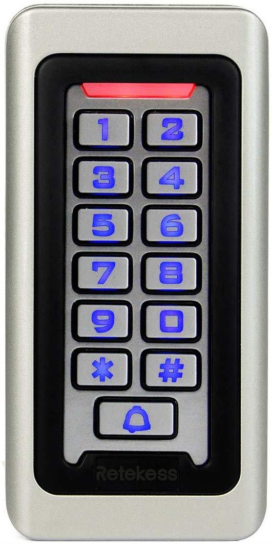 Retekess T-AC03 Access Control Keypad RFID Keypad Door Access Control Stand-Alone Keypad 2000 Users Wiegand 26-bit Support Proximity RFID Card