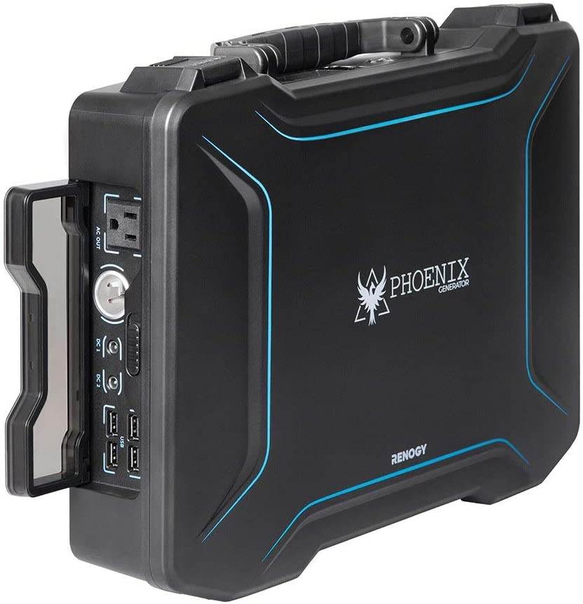 Renogy Phoenix 246.24Wh/150W Portable Generator All-in-one Kit with 20W Built-in Solar Panel for Outdoors Camping Travel Emergency Off-Grid Applications