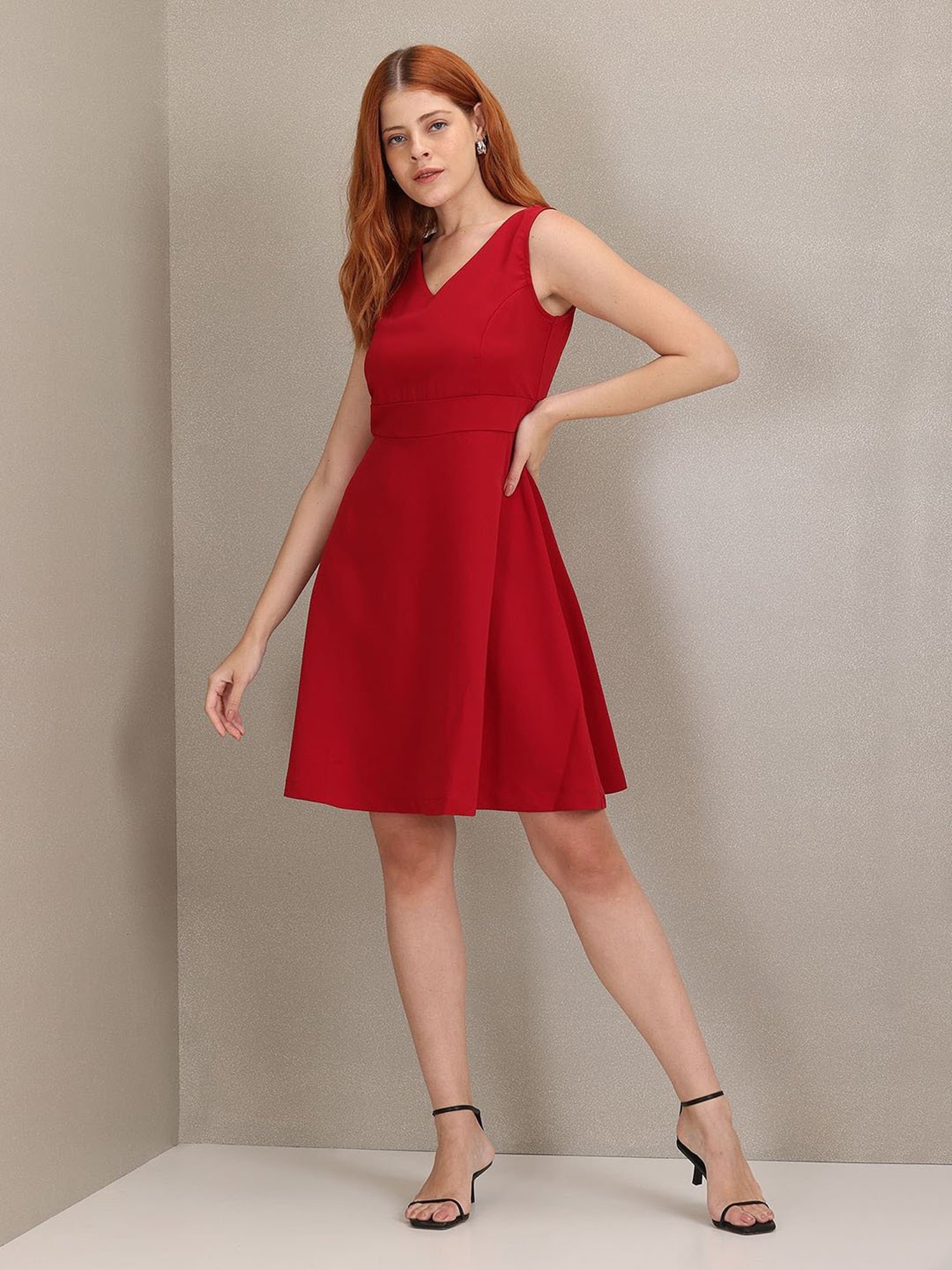 U.S. Polo Assn. Red A Line Dress