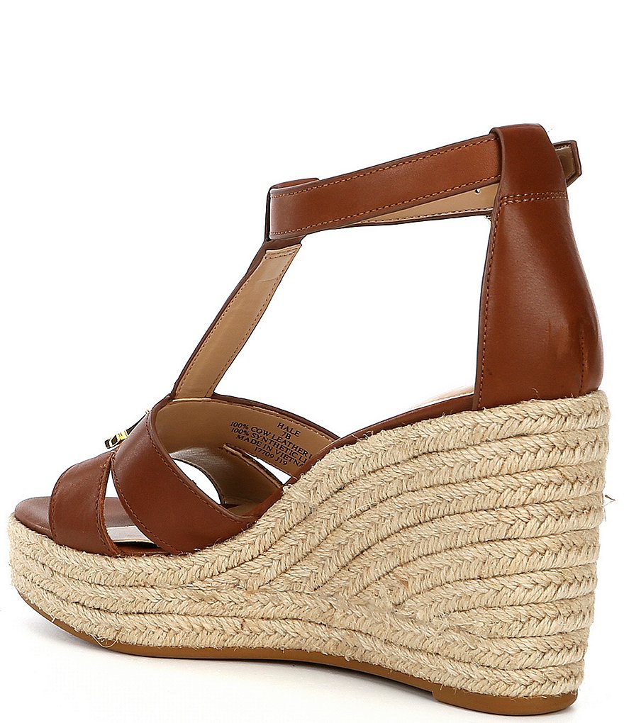 Lauren Ralph Lauren Hale Leather Espadrille Wedges