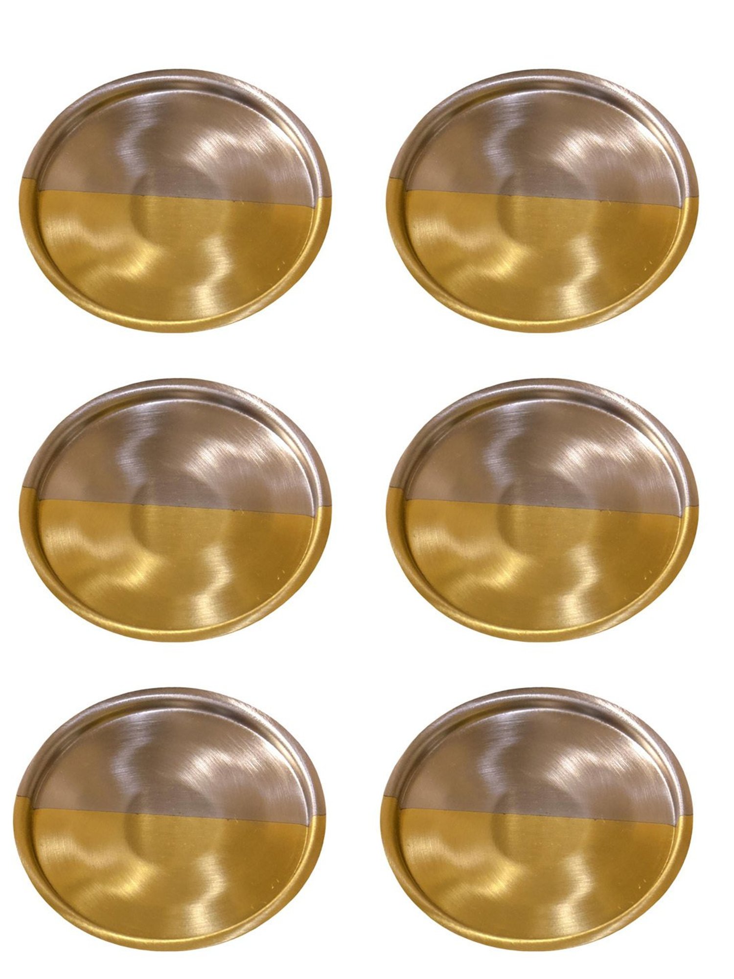 Crayton Hexagon Beige Geometric MDF Coaster - Set of 4