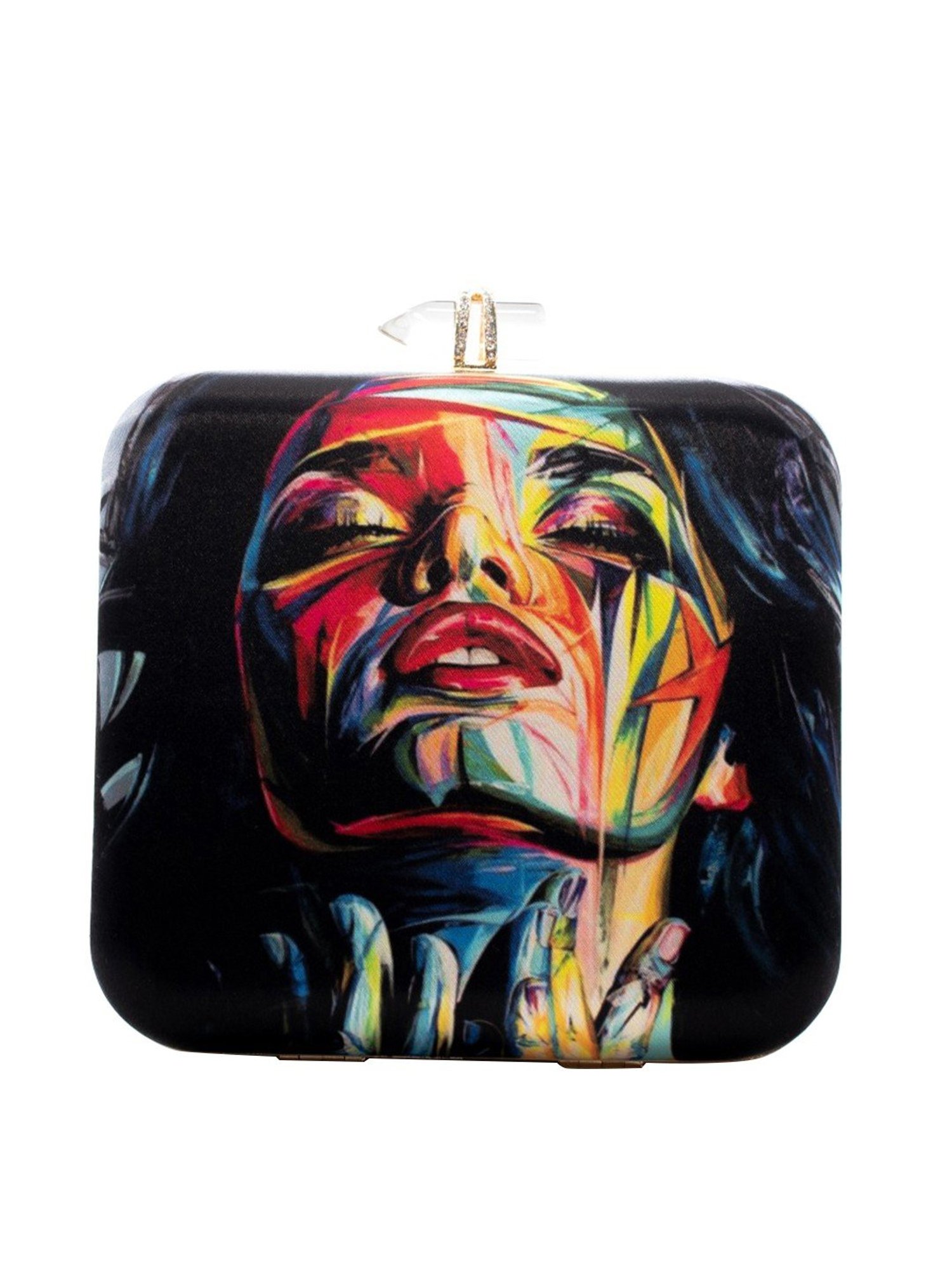 Sugarcrush Multicolor Satin Clutch