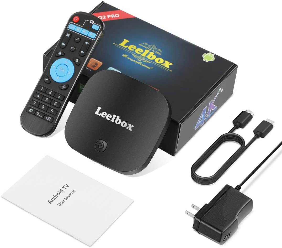 TV BOX Android - Android TV Box,Leelbox Q2 PRO Smart TV Box Full HD / 3D / 4K/H.265 / 2.4G Wi-Fi/2 Porte USB, Box Android