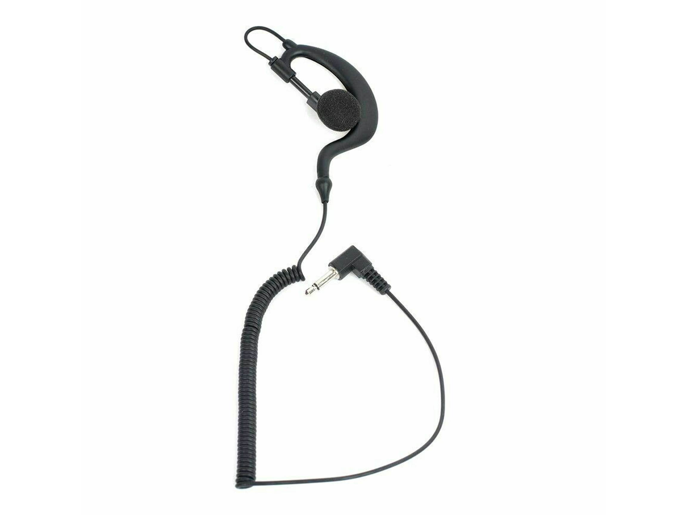 HYS 2PCS Police 3.5mm Earpiece G Shape for Motorola Kenwood Radio KMC-45 KMC-25 KMC-26 Receive only