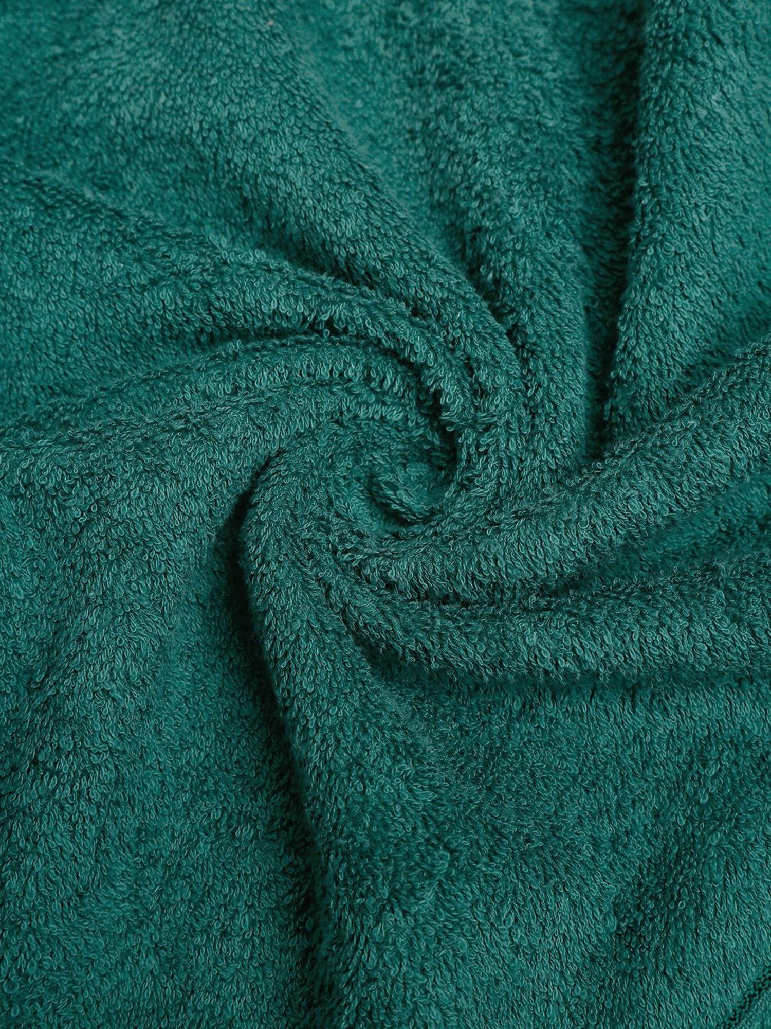 Creeva Dark Green 525 GSM Cotton Hand Towel Set of 4