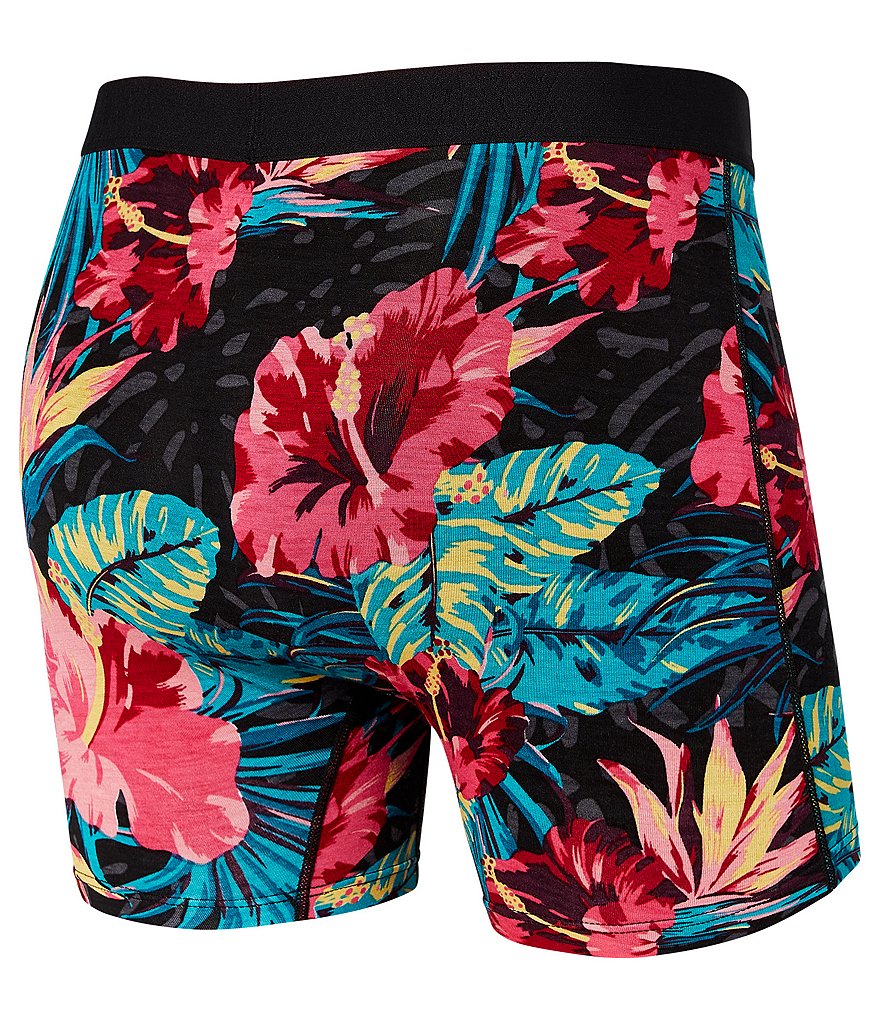 SAXX Vibe Hibiscus-Print Boxer Briefs