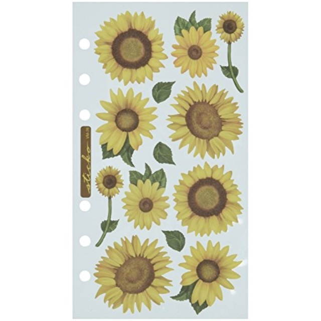 Sticko SPVM-76 Sticko Vellum Stickers-Sunflowers