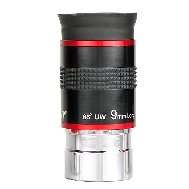 Telescopes Eyepieces 1.25 inches Eyepiece 68 Degree Ultra Wide Angle 9mm Focal Length Multi Coated