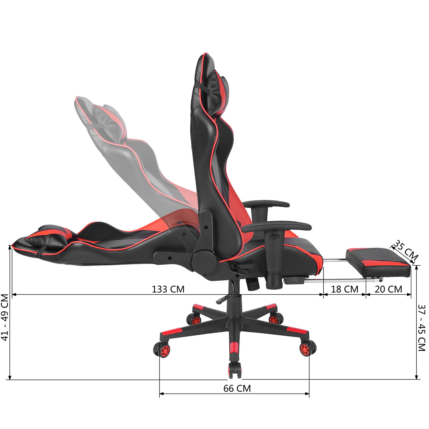 Racing Game Chair Office Gaming Chair PU Executive Computer Desk Seat
