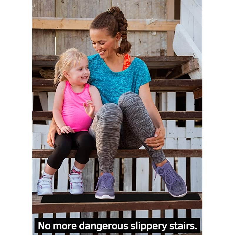 Stair Treads NonSlip Outdoor Tape 10Pack Black AntiSlip Strips