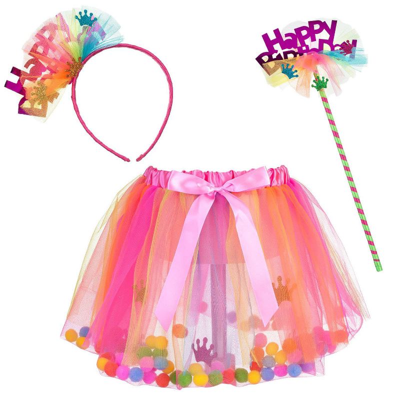 "Happy Birthday" Dress Up Costume Set Neon