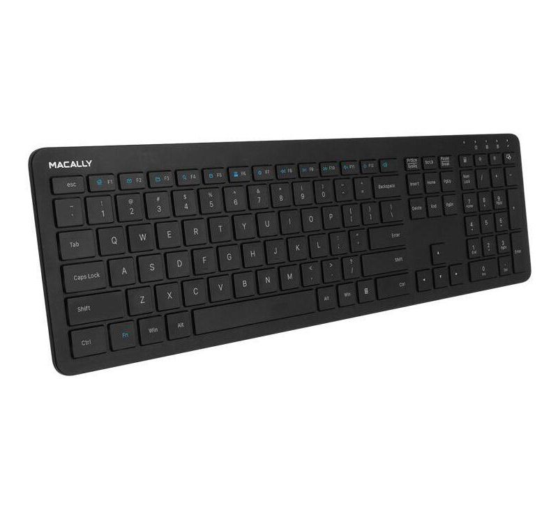 Macally RF Wireless 110 Key Rechargeable Keyboard