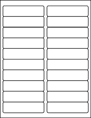 MACO Laser/Ink Jet White Address Labels, 1 x 4 Inches, 20 Per Sheet, 500 Per Pack (ML-2025)