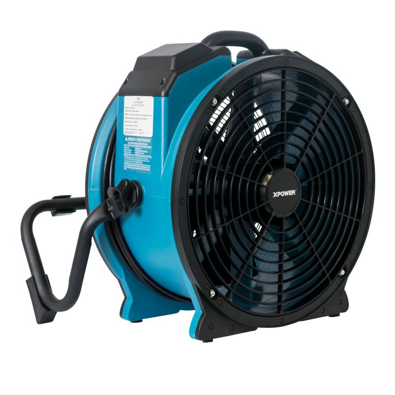 XPOWER FC-420 Pro Air 18 Inch 3600 CFM 360 Degree Rotation Utility Fan, Blue